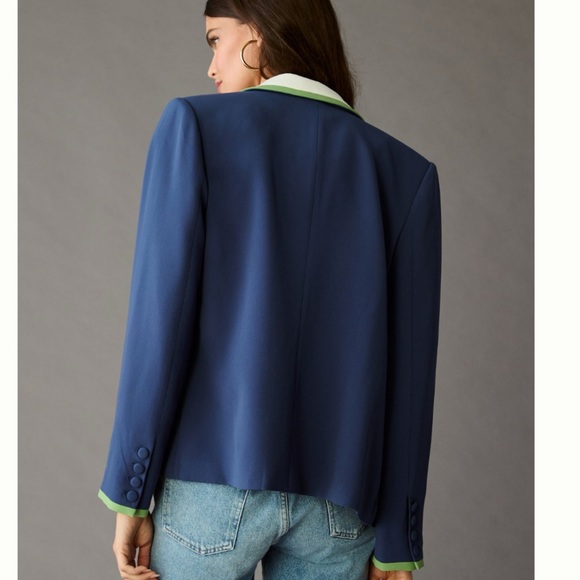 NWT Anthropologie Maeve Colorblock Blazer size S - Picture 3 of 15